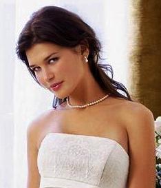 Novia con perlas