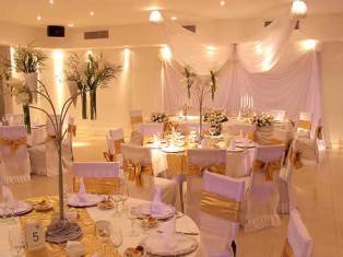Salón con flores
