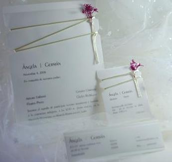 Invitación - Parte de Matrimonio Punto Celeste