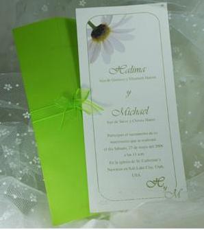Invitación - Parte de Matrimonio Punto Celeste