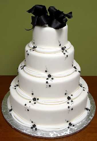 Tortas de boda en blanco y negro Web de la Novia