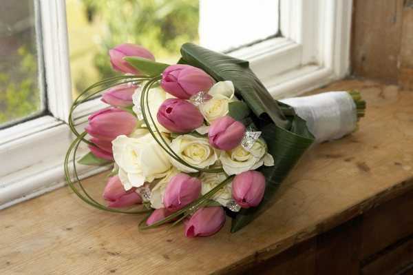 Tulipanes de colores románticos
